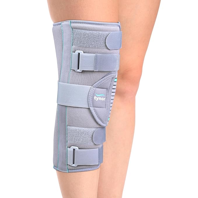 Tynor Knee Immobilizer Size XXL | Adjustable Orthopedic Knee Brace for Ligament Injury & Post Surgery